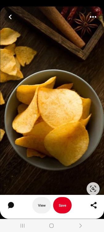 چیپس سیب زمینی با طعم سرکه ای